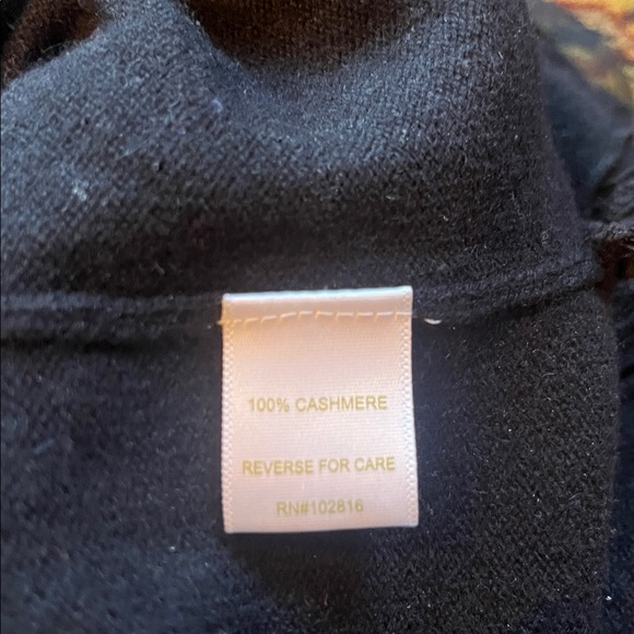 Garnet Hill black cashmere sweater size xs - Picture 4 of 5